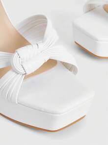 CUCCOO LuxiPop Women Heeled Sandals Valentine's Day - White - View 9