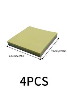 1/4/6/12pcs Sticky Notes 3*3in Color Notepad Student Notepad Office Message Pad Self-Adhesive Note Paper Suitable For Office Home School Use,School Supplies,Back To School - Multicolor - View 16