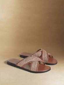 Women's Summer Casual Versatile Criss-Cross Flat Slippers - Multicolor - View 5