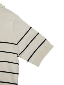 GlowEve 新款欧美时尚混色优雅百搭针织上衣、毛衣背心和裤子套装 - 卡其色 - 查看 5