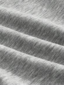 SWAVVY 男士休闲宽松运动裤，印花口袋，灰色，春秋季 - 灰色 - 查看 5