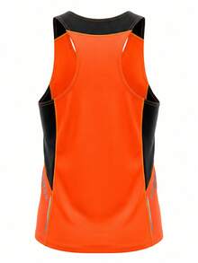 Mizuno Men's Sports T-Shirts Orange - Orange - View 2