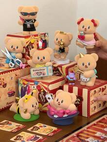 Blind Boxes,The Distinctive And Adorable Bear-Themed Collectible Boxes, Featuring Various Designs Of The Performance Theme Series, Are Made Of High-Quality Materials And Are Unique Office Bedroom Desk Ornaments. They Are The Favorite Of Toy Collectors.(Not Plush Filled) - Tide play blind box - View 3
