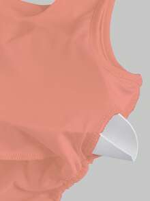 FavEase Casual Solid Color Slim Fit Tank Top, Summer - Baby Pink - View 4