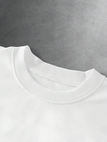 PAVTROS Men's Street Style Casual Embroidered Pullover Pullover Sweatshirt - White - View 5