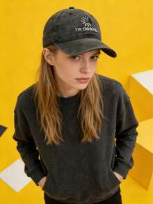 Joivida Boné de Beisebol de Algodão Lavado Vintage, Boné Trucker Bordado Unissex, Tela de Algodão Respirável nas Costas, Boné Casual para Uso Diário, Chapéu de Sol para Compras e Viagens, Ajustável com Fecho, Moda Streetwear, Boné Retrô Y2K, Unissex Homens e Mulheres - Multicolor - Visão 7