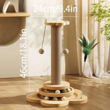 Cat Climbing Frame With Elevated Design - Durable Anti-Paw Scratching Cat Scratching Pad, Perfect For Self-Soothing, Claw-Molding And Entertaining The Cat All In One. - 46cm Longer - View 2