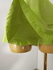 Mistrie Black Tight-Fitting Romper With Deep V-Neck, Backless Strap - Green - View 3