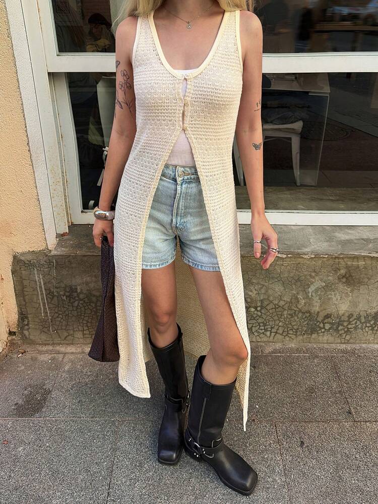 Women's Sleeveless V-Neck Vacation Blouse For Summer Beach Trips