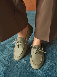 Rosivie Giày bệt nữ thường ngày đa năng, thích hợp đi làm. - Màu xanh Bạc hà - Xem 8