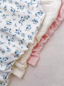 SHEIN Teen Girl 3 PiecesRuffle Casual Halter Neck Camisole Set - Multicolor - View 6