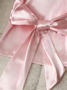 GlowEve 女士时尚吊带背心，腰间系带设计，优雅百搭，适合日常、度假、外出、派对、春夏穿着。 - 粉色 - 查看 8