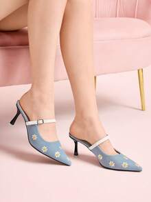 CUCCOO DOLLMOD Zapatos de tacón alto para mujer - Azul - Ver 4