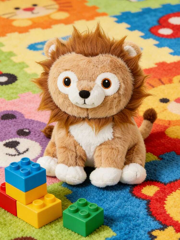 Cute Shape Leopard Tiger And Lion Shaped Plush Toys With Sable Fur Material Super Soft Short Plush Material Handmade Dolls Fiber Filled Animals Chet Dolls The Perfect Gift For Parents - Multicolor - View 8