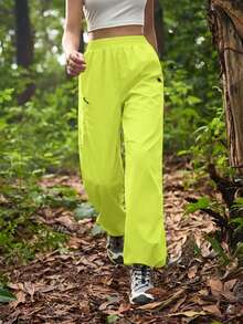 In My Nature Women's Casual Outdoor Solid Color Pants - Mustard Yellow - View 6