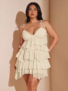 SHEIN BAE Plus Size Dresses - Apricot - View 6
