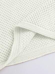 Franclia New Autumn/Winter Casual Elegant Personalized Shawl Collar Women Cardigan Sweater - White - View 5