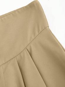 Sweetra Quần dài nữ cạp cao dáng rộng, tôn dáng, chất liệu rủ mềm mại, thích hợp cho mùa xuân. - Màu nâu  Mocha - Xem 4