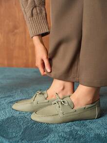 Rosivie Giày bệt nữ thường ngày đa năng, thích hợp đi làm. - Màu xanh Bạc hà - Xem 10