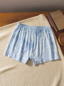 男士休闲舒适全印花弹力腰哈伦裤 - 彩色 - 查看 2