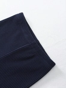 SHEIN Playful Pals 3pcs/Set Baby Girls' All-Match Casual Solid Color Stretchy Leggings, Pants, Tights, Infant Bottoms, Infant Trousers Set, Knit Corduroy Baby GirlLeggings, Suitable For Spring, Summer, Autumn, Winter - Multicolor - View 7