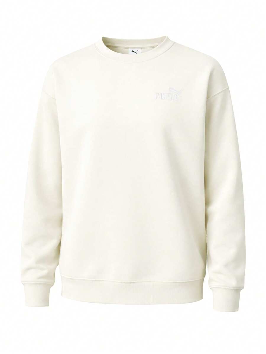 Puma Essentials No Logo Men´S Long-Sleeved Pullover White - Beige - View 1