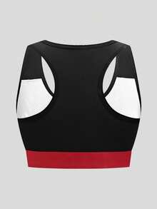 3pcs Women's Fashion Letter Print Bras Set - Multicolor - View 2