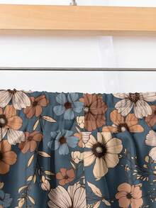 Rusticease Women's Elastic Waist Wide Leg Casual Printed Pants, Floral Print - Multicolor - View 3