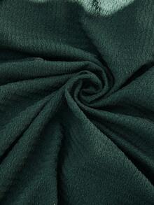 VIVINTIMO Loose Men Solid Color Short Sleeve Casual Button Down Shirt Casual Shirt For Men - Dark Green - View 5