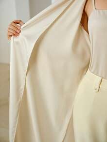 MOTF FRENCH ELEGANT LUXURY CONTRAST LACE CASUAL VACATION JACKET - Cream - View 8