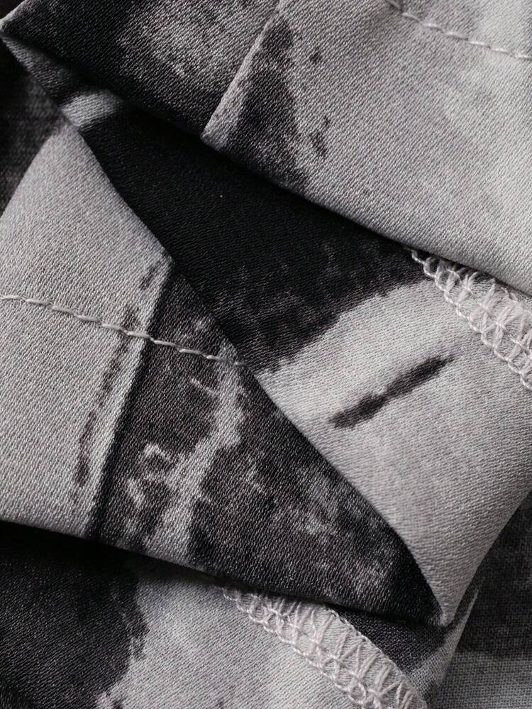 Men's Multi-Color Short Sleeve Shirt And Shorts Pajama Set, Summer