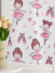 2件套女童可爱卡通绵羊印花睡衣套装，简约时尚粉色和灰色，睡衣 - 彩色 - 查看 7