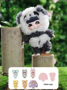 盲盒，一款时尚娃娃盲盒，拥有可爱精致的表情设计。它是圣诞节或生日礼物的最佳选择，也是收藏家的心头好，同时也是客厅和卧室的精美装饰品。（不含毛绒填充物） - 潮流盲盒 - 查看 5