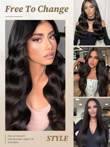 20pcs Straight Tape In 100% Human Hair Extension For Salon Silky Seamless Invisible Natural Black For Thin Hair Woman Top Quality Dark Brown Color Tape In Hair Tape Ins Hair Extensions Longlasting Hair Flower Hair Clip - SNatural - View 8