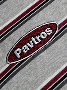 PAVTROS 男士简约印花短袖T恤 - 彩色 - 查看 8