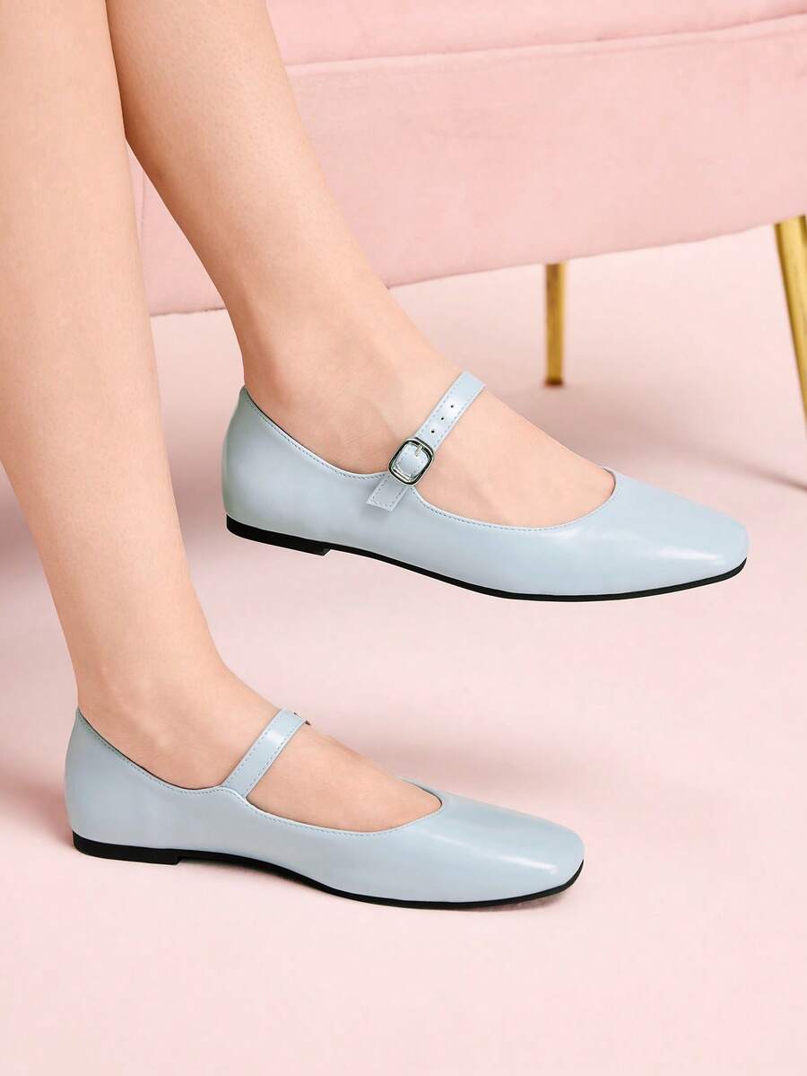 CUCCOO DOLLMOD Round Toe Comfortable Pink Bow Fashionable And Elegant Women's Flat Shoes Spring Shoes Spring Break Easter Valentine's Day - Baby Blue - View 1
