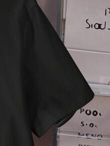 LOONEY TUNES X SHEIN Men's Letter & Cartoon Graphic Round Neck Short Sleeve T-Shirt - White - View 5