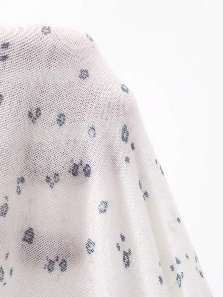 Women's Casual Contrast Lace & Ditsy Floral V-Neck Dress, Summer Sundress