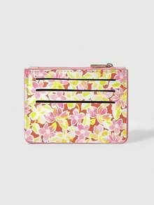 ROMWE Kawaii 装满黄色粉色花朵的可爱卡片袋 - 黃粉色 - 查看 3