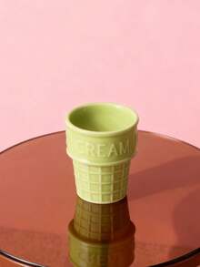 Joivida 陶瓷冰淇淋杯，底座稳固，透明隔层 - 厚实耐热，经久耐用，可用洗碗机清洗，适合家庭和学校使用，多种颜色可选（粉色、蓝色、黄色、绿色、橙色、棕色） - 也适合收纳文具、学校用品 - 彩色 - 查看 11