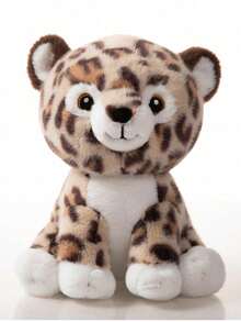 Cute Shape Leopard Tiger And Lion Shaped Plush Toys With Sable Fur Material Super Soft Short Plush Material Handmade Dolls Fiber Filled Animals Chet Dolls The Perfect Gift For Parents - Multicolor - View 12