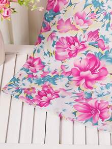 少女优雅碎花派对连衣裙 - 彩色 - 查看 5