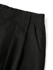 Gownix Damen gestreifter Kurzarm-Hemd und Hose Freizeitanzug - Verschiedenfarbig - Übersicht 7