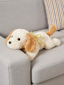 可爱造型的卧姿和蹲姿狗狗毛绒玩具，采用磨毛花卉PV材质，超柔软短毛绒面料，手工制作，纤维填充，钩织而成，是送给父母的完美礼物。 - 彩色 - 查看 8