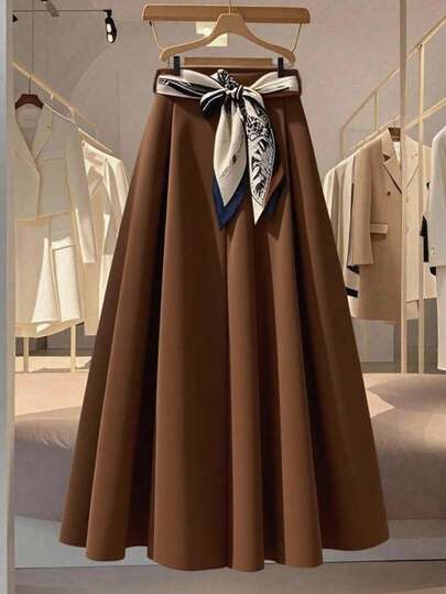 Franclia 新款窄围巾腰带，高品质百搭女裙