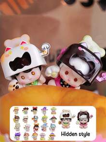 POKOJA LAND Blind Box Multiple Styles To Choose From, Fashion Desktop Ornaments, Featuring Hidden Editions, And Blind Box Dolls And Figurines(Non-Plush Filling) Cute Plush Doll Decoration Ornament - Tide play blind box - View 2