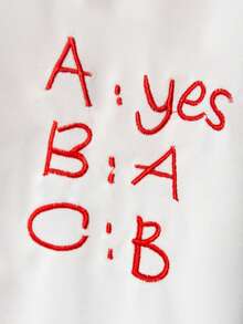 STYNVO 男士 INS 印花“WHERE IS LOVE?”休闲街头风短款宽松 T 恤 - 白色 - 查看 4