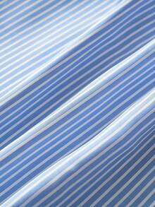 舒适休闲复古英伦风男士睡裤 - 藍色 - 查看 5