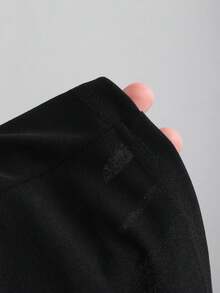 Sweetra Blus Pesta Seksi Slim Fit Lengan Panjang Berkerut Asimetris Gaya Gotik untuk Wanita - Putih - View 3