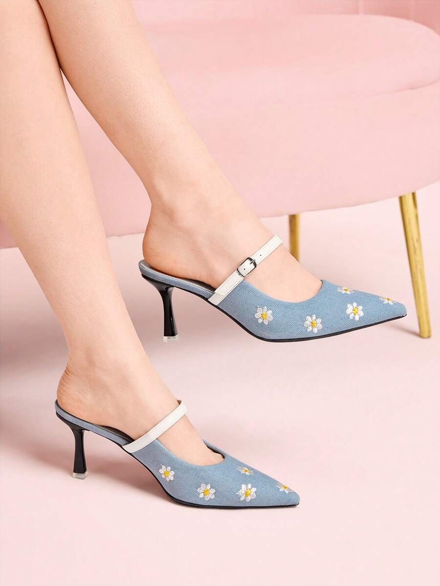 CUCCOO DOLLMOD Zapatos de tacón alto para mujer - Azul - Ver 1